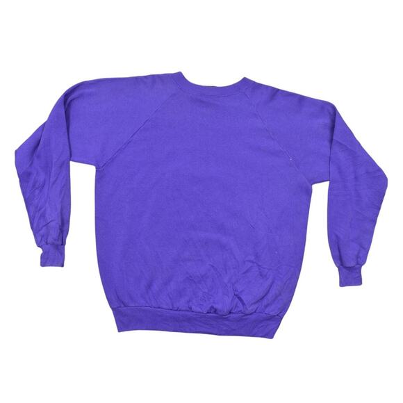 Vintage USA 1985 Platinum Sweats Purple Pullover Sweater XL Praise the Lord - Picture 2 of 7